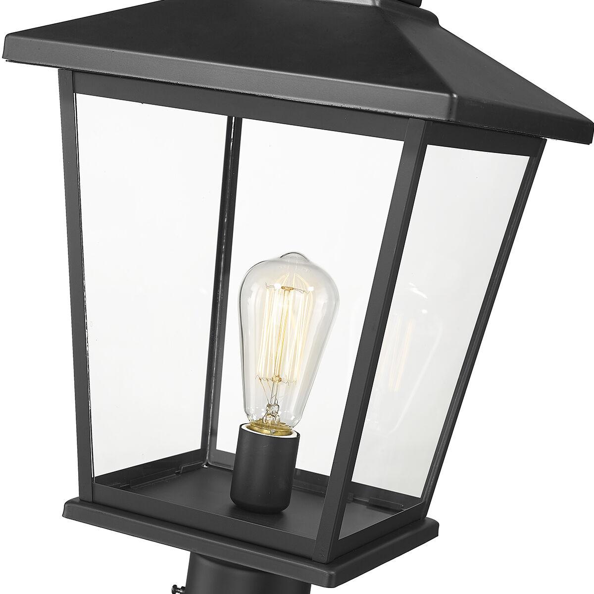Bellmon 1 Light 19.5 inch Powder Coated Black Outdoor Post Lantern
